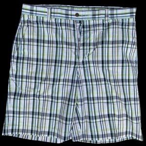 Cutter and Buck plaid shorts